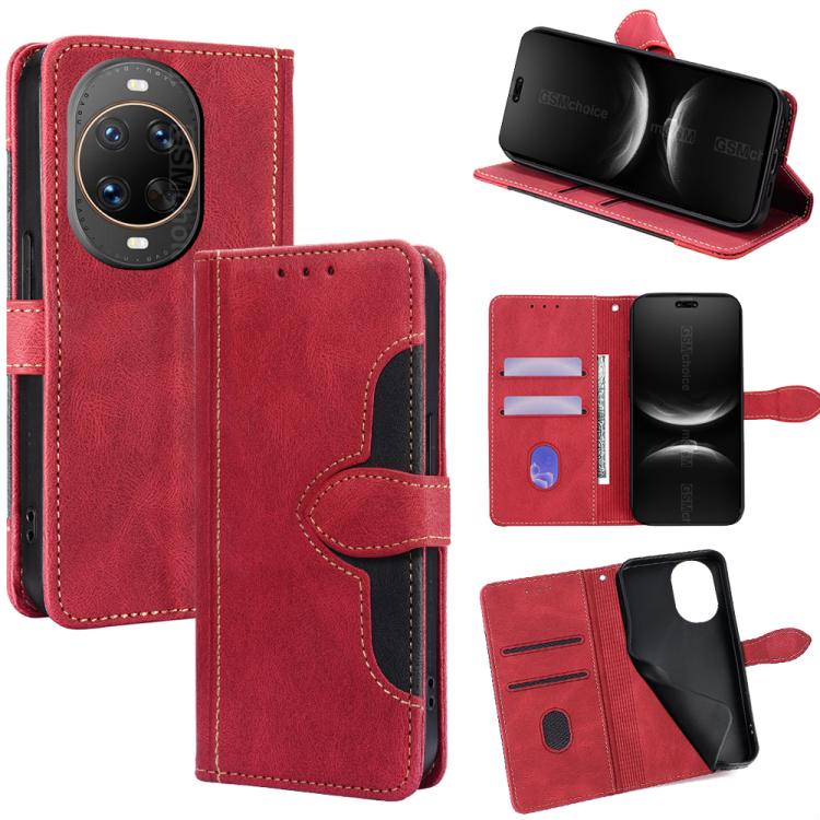 Skin Feel Magnetic Buckle Leather Phone Case, For Huawei Enjoy 90 Pro Max 5G, For Huawei Enjoy 90 Plus 5G, For Huawei nova 15 Ultra, For Huawei nova 15 Pro, For Huawei nova 15, For Huawei Mate 80 Pro Max 5G, For Huawei Mate 80 5G, For Huawei Maimang 40...