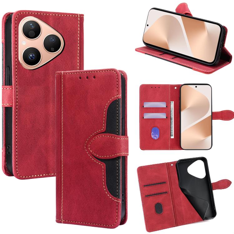 Skin Feel Magnetic Buckle Leather Phone Case, For Huawei Enjoy 90 Pro Max 5G, For Huawei Enjoy 90 Plus 5G, For Huawei nova 15 Ultra, For Huawei nova 15 Pro, For Huawei nova 15, For Huawei Mate 80 Pro Max 5G, For Huawei Mate 80 5G, For Huawei Maimang 40...