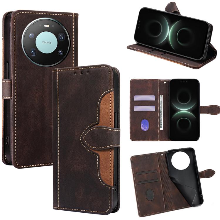 Skin Feel Magnetic Buckle Leather Phone Case, For Huawei Enjoy 90 Pro Max 5G, For Huawei Enjoy 90 Plus 5G, For Huawei nova 15 Ultra, For Huawei nova 15 Pro, For Huawei nova 15, For Huawei Mate 80 Pro Max 5G, For Huawei Mate 80 5G, For Huawei Maimang 40...