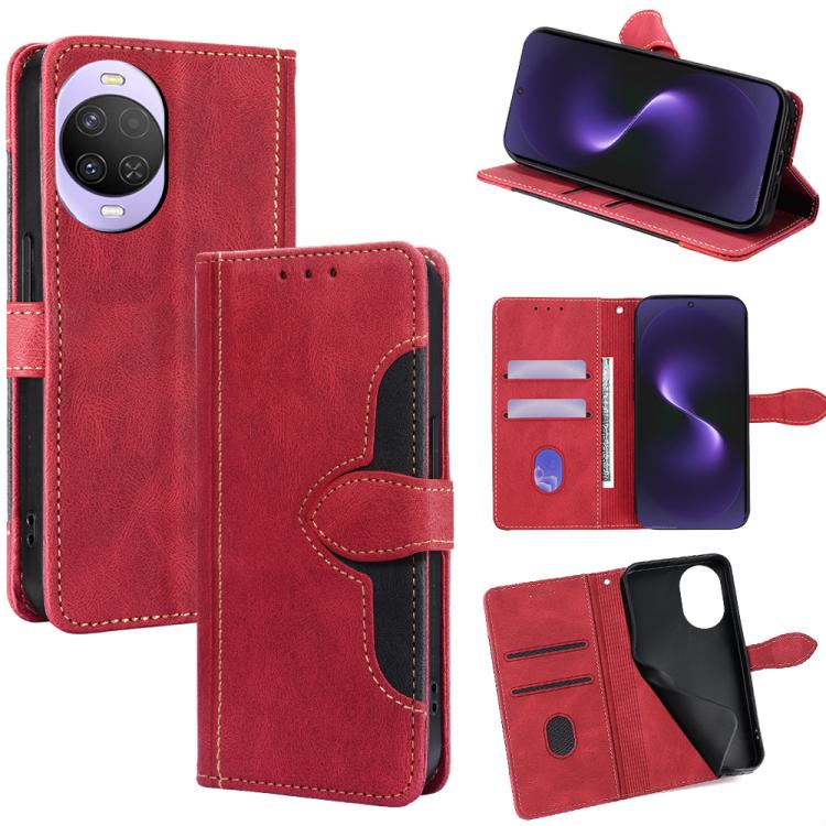 Skin Feel Magnetic Buckle Leather Phone Case, For Huawei Enjoy 90 Pro Max 5G, For Huawei Enjoy 90 Plus 5G, For Huawei nova 15 Ultra, For Huawei nova 15 Pro, For Huawei nova 15, For Huawei Mate 80 Pro Max 5G, For Huawei Mate 80 5G, For Huawei Maimang 40...