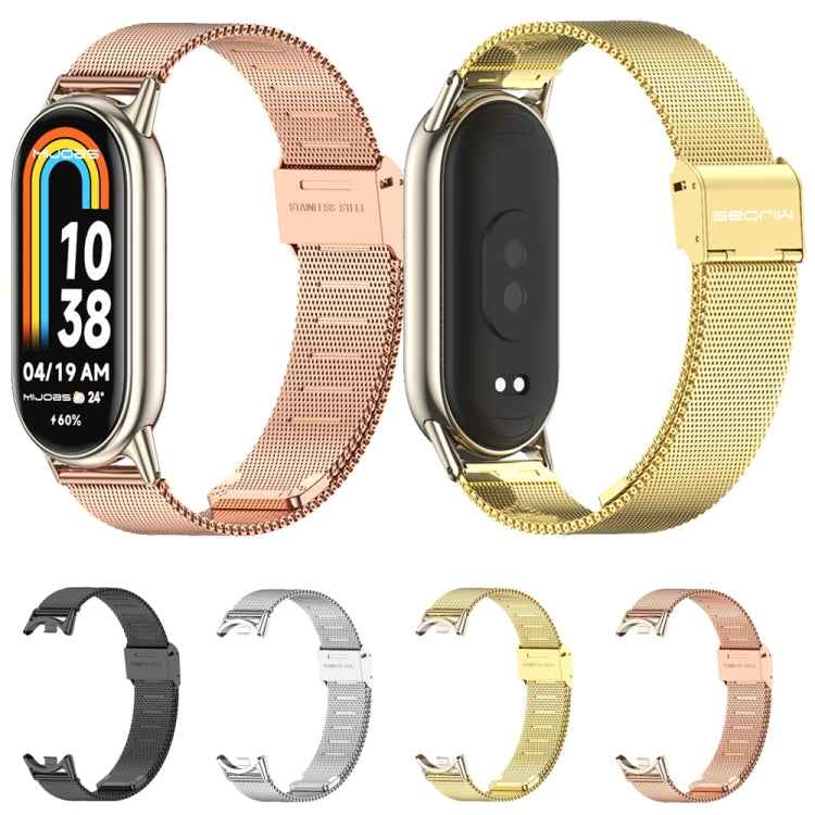 Mijobs Milan Buckle Metal Stainless Steel Watch Band