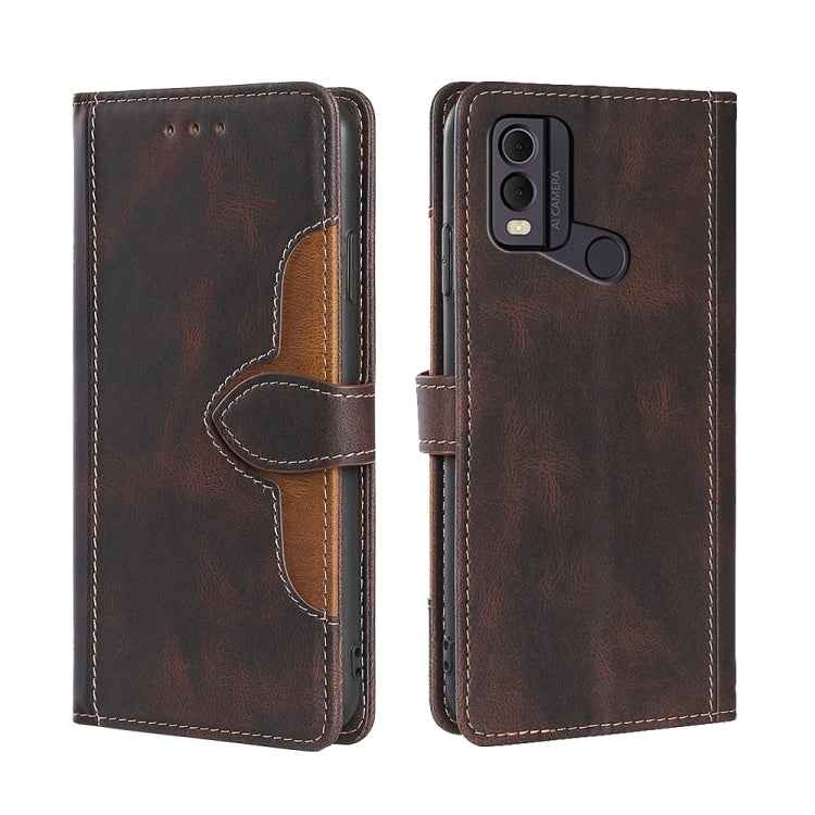 Skin Feel Magnetic Buckle Leather Phone Case, For Nokia C12, For Nokia C22, For Nokia C32, For Nokia G11 Plus, For Nokia C02 TA-1522