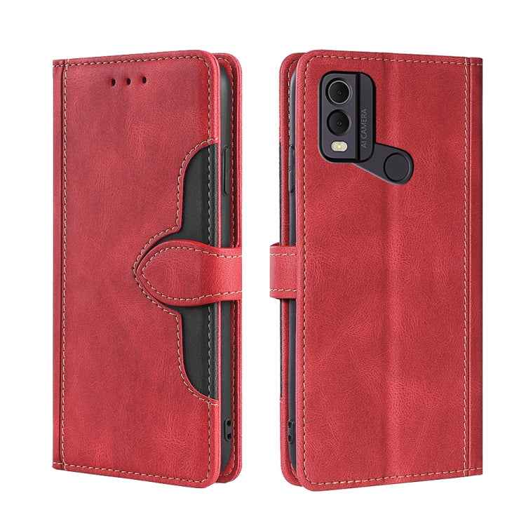 Skin Feel Magnetic Buckle Leather Phone Case, For Nokia C12, For Nokia C22, For Nokia C32, For Nokia G11 Plus, For Nokia C02 TA-1522