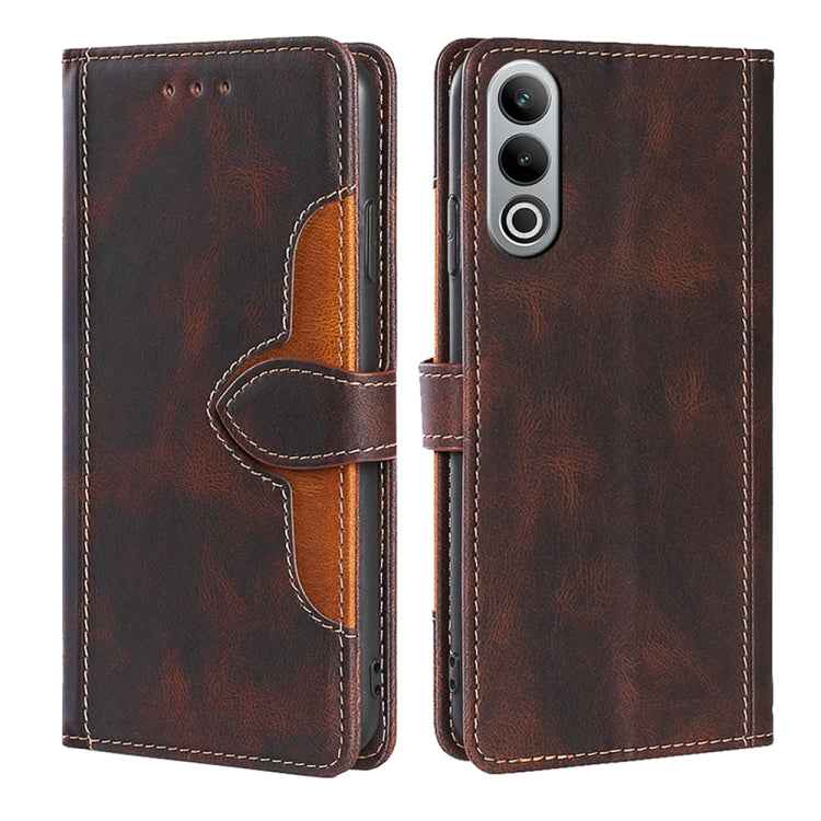 Skin Feel Magnetic Buckle Leather Phone Case