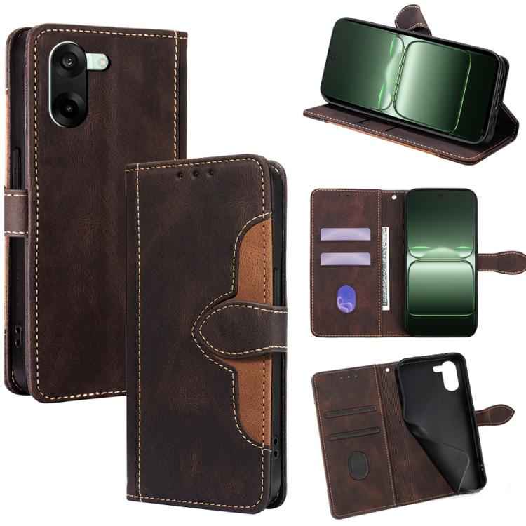 Skin Feel Magnetic Buckle Leather Phone Case