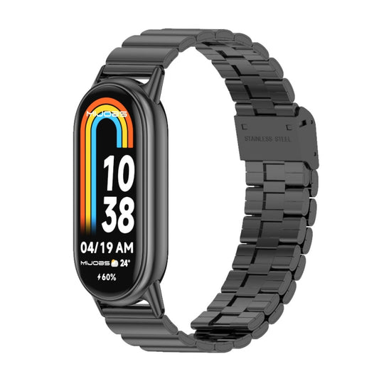 Mijobs Bamboo Buckle Stainless Steel Watch Band