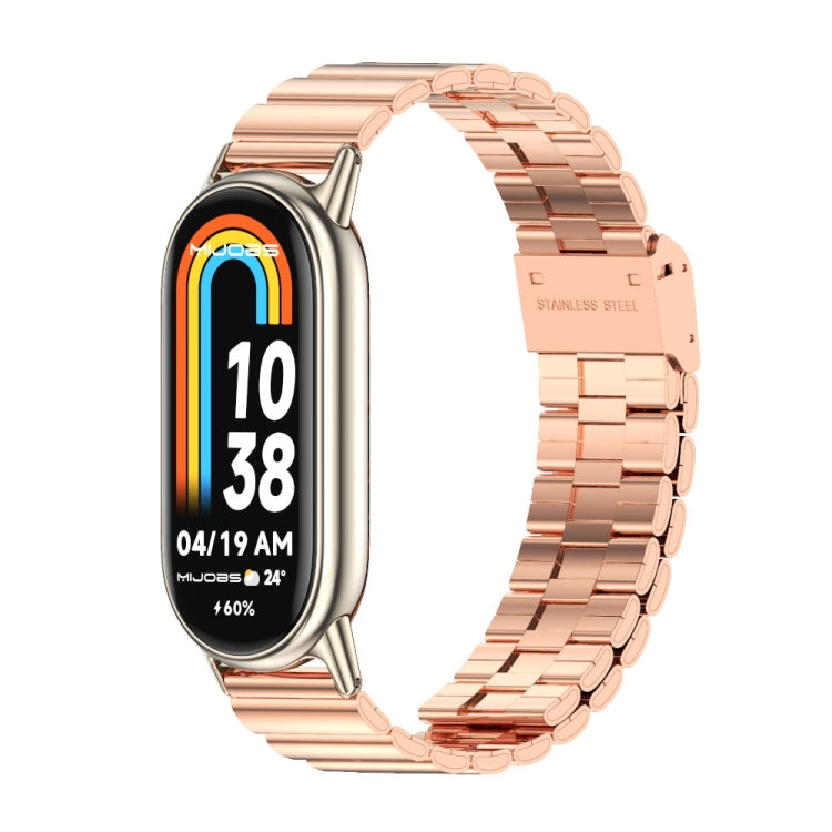 Mijobs Bamboo Buckle Stainless Steel Watch Band