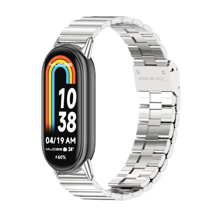 Mijobs Bamboo Buckle Stainless Steel Watch Band