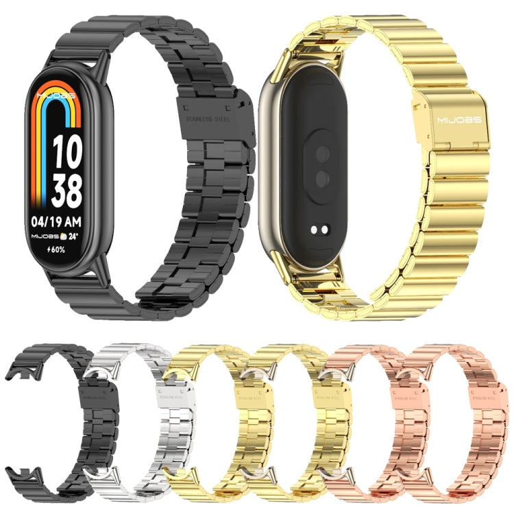 Mijobs Bamboo Buckle Stainless Steel Watch Band