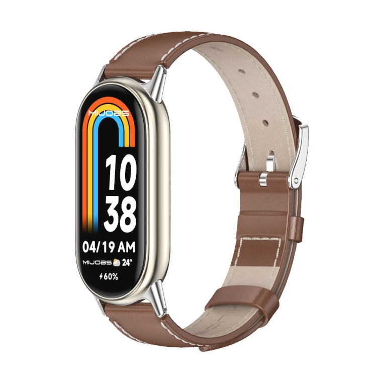Mijobs Genuine Leather Watch Band
