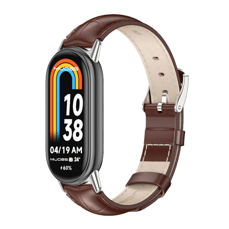 Mijobs Genuine Leather Watch Band