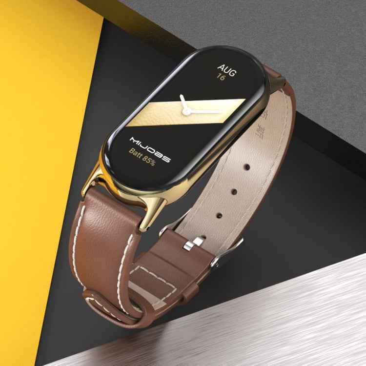 Mijobs Genuine Leather Watch Band
