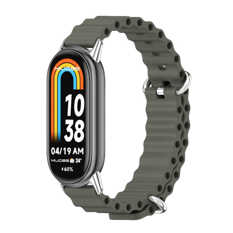 Mijobs Marine Silicone Breathable Watch Band