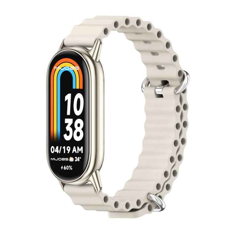 Mijobs Marine Silicone Breathable Watch Band