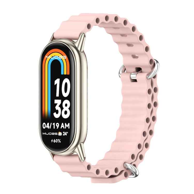 Mijobs Marine Silicone Breathable Watch Band