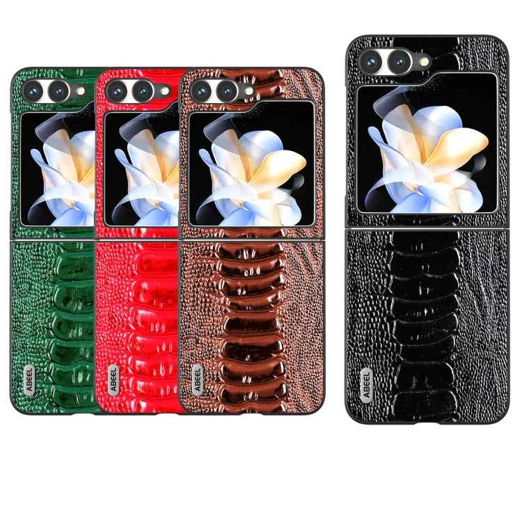 ABEEL Genuine Leather Weilai Series Phone Case, For Samsung Galaxy Z Flip6 / Flip7 FE, For Samsung Galaxy Z Fold6, For Samsung Galaxy Z Fold5, For Samsung Galaxy Z Flip5
