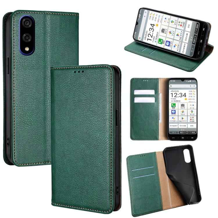 Gloss Oil Solid Color Magnetic Leather Phone Case, For Kyocera Basio Active3, For Kyocera Digno SX4 5G, For Kyocera Digno SX3-KYG02