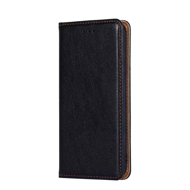 Gloss Oil Solid Color Magnetic Leather Phone Case