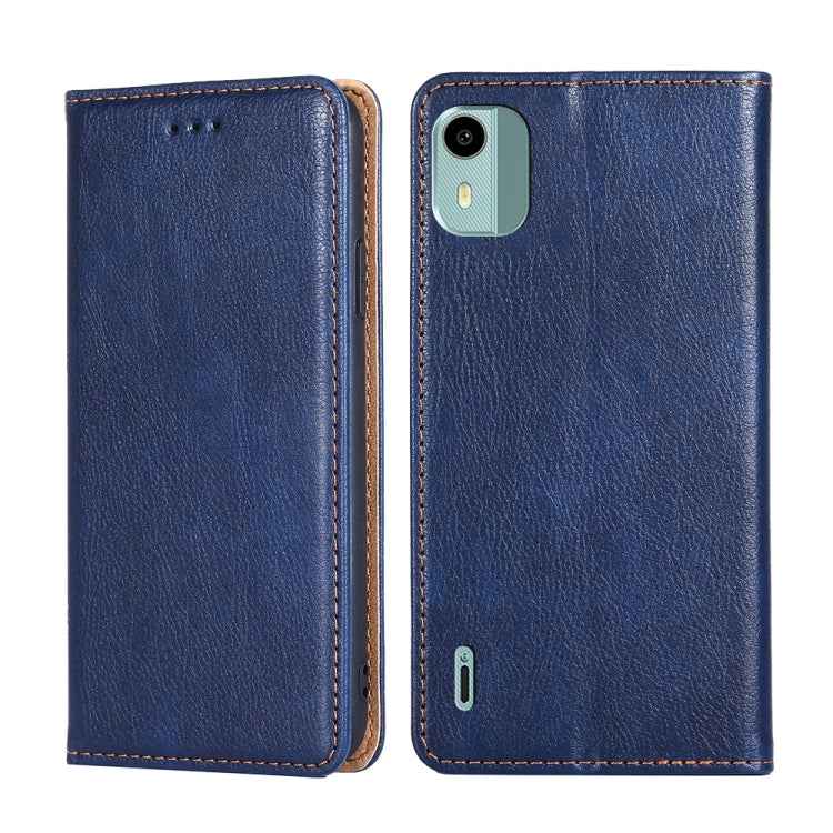 Gloss Oil Solid Color Magnetic Leather Phone Case