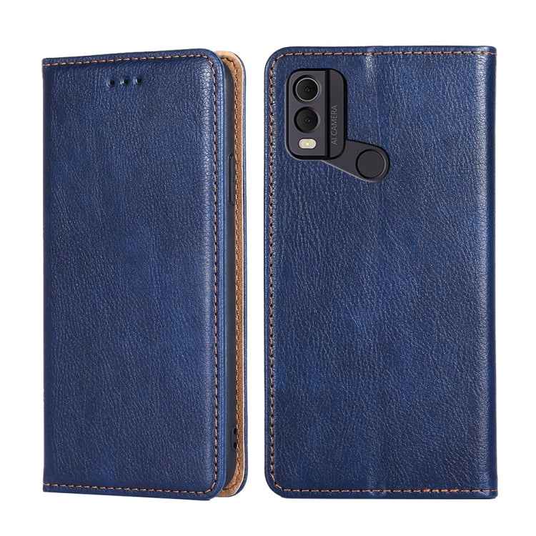 Gloss Oil Solid Color Magnetic Leather Phone Case