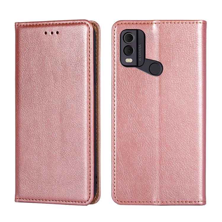 Gloss Oil Solid Color Magnetic Leather Phone Case
