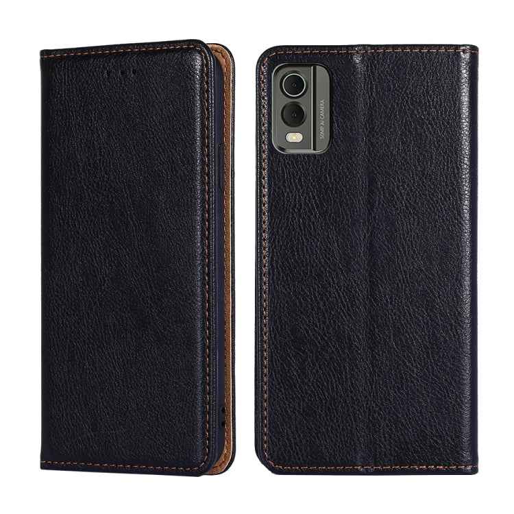 Gloss Oil Solid Color Magnetic Leather Phone Case