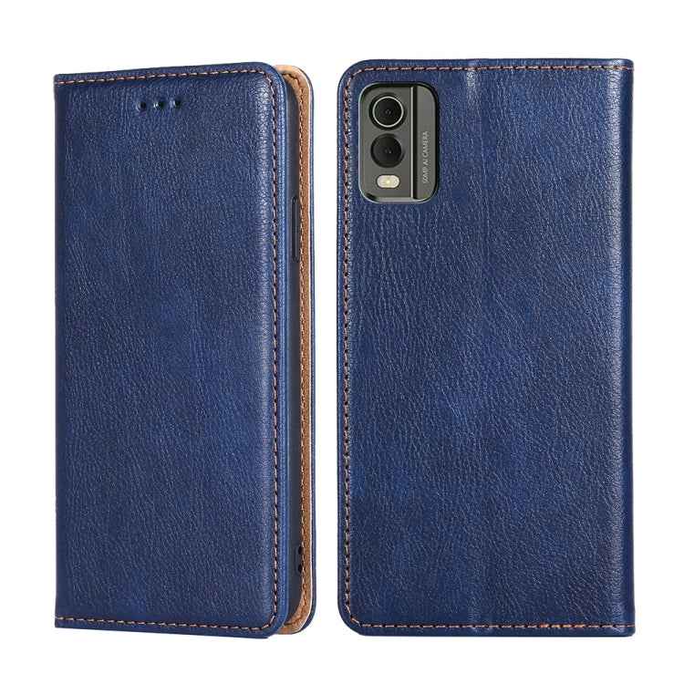Gloss Oil Solid Color Magnetic Leather Phone Case