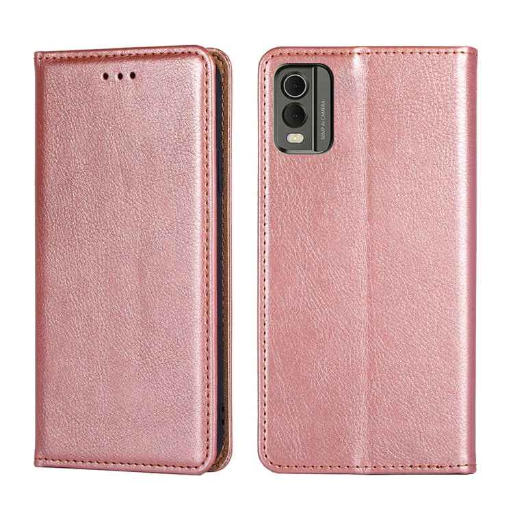 Gloss Oil Solid Color Magnetic Leather Phone Case
