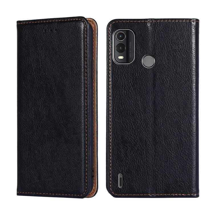 Gloss Oil Solid Color Magnetic Leather Phone Case