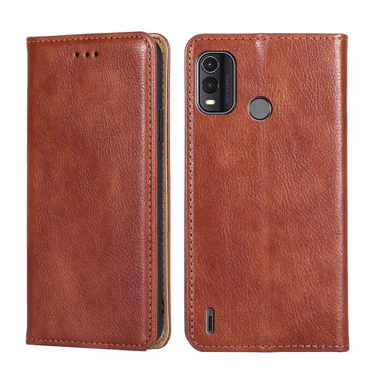 Gloss Oil Solid Color Magnetic Leather Phone Case