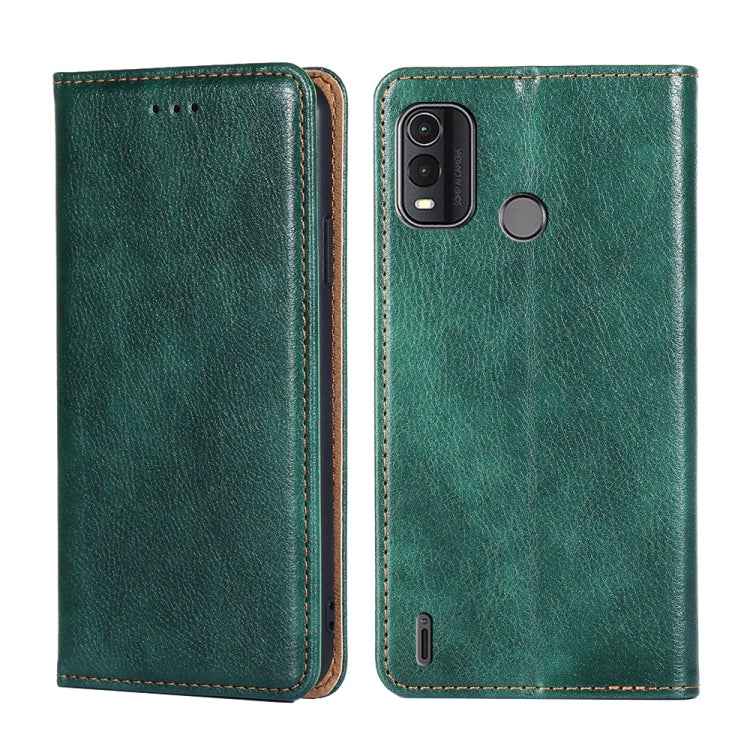 Gloss Oil Solid Color Magnetic Leather Phone Case