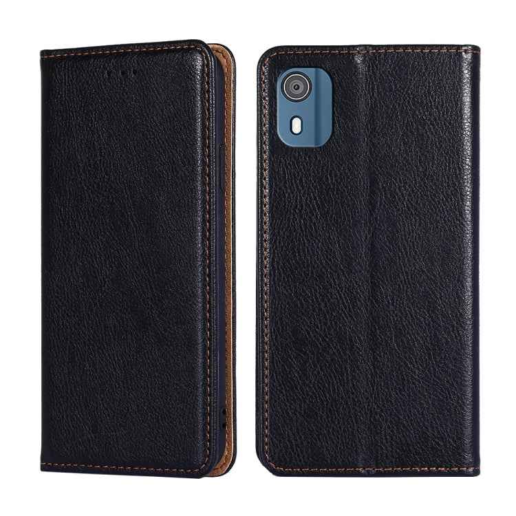 Gloss Oil Solid Color Magnetic Leather Phone Case