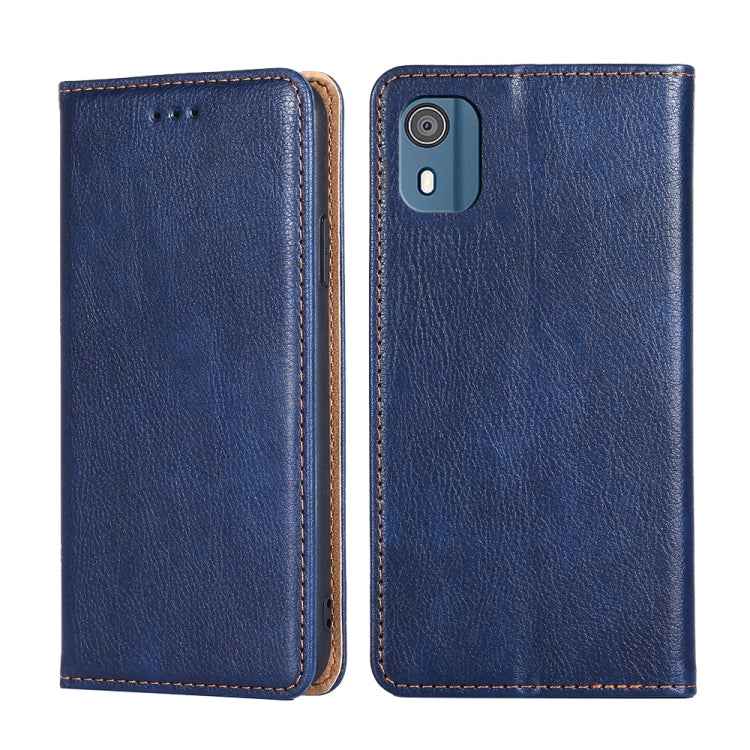 Gloss Oil Solid Color Magnetic Leather Phone Case