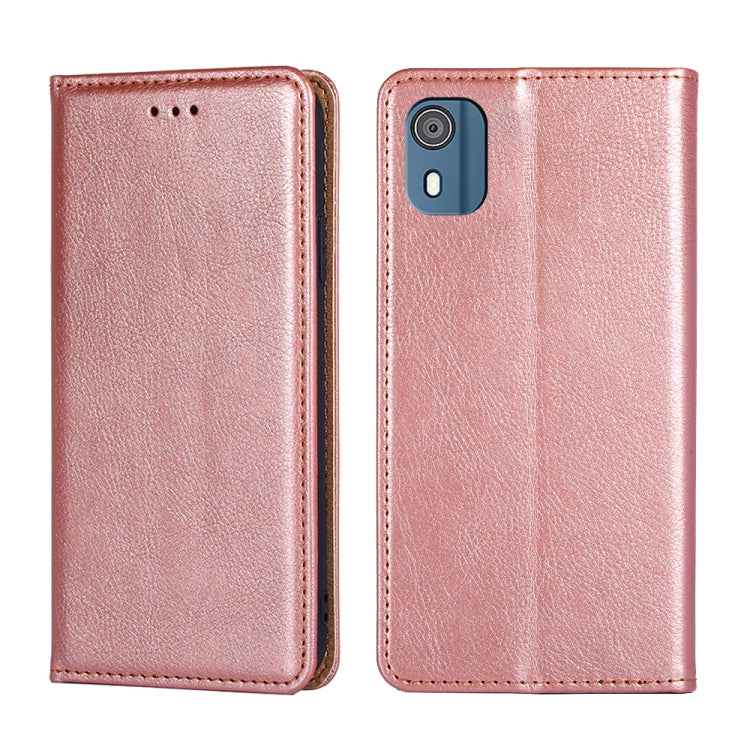 Gloss Oil Solid Color Magnetic Leather Phone Case