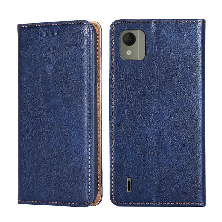 Gloss Oil Solid Color Magnetic Leather Phone Case