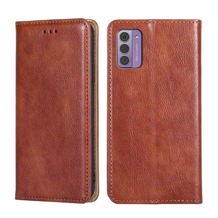 Gloss Oil Solid Color Magnetic Leather Phone Case