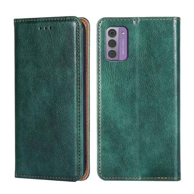 Gloss Oil Solid Color Magnetic Leather Phone Case