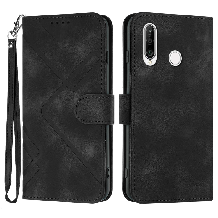 Line Pattern Skin Feel Leather Phone Case, For Huawei nova 8 SE, For Huawei Y5 2019, For Huawei Y6 2019, For Huawei P30 lite/nova 4e, For Huawei P30 Pro, For Huawei P smart 2019/nova lite 3, For Huawei Mate 20 Pro, For Huawei Mate 20 lite/Maimang 7