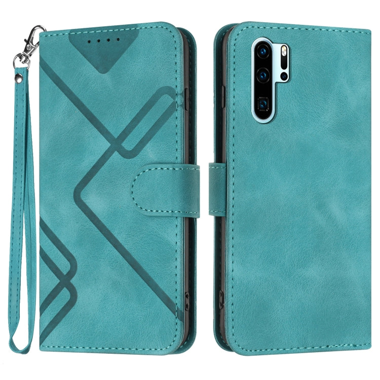 Line Pattern Skin Feel Leather Phone Case, For Huawei nova 8 SE, For Huawei Y5 2019, For Huawei Y6 2019, For Huawei P30 lite/nova 4e, For Huawei P30 Pro, For Huawei P smart 2019/nova lite 3, For Huawei Mate 20 Pro, For Huawei Mate 20 lite/Maimang 7