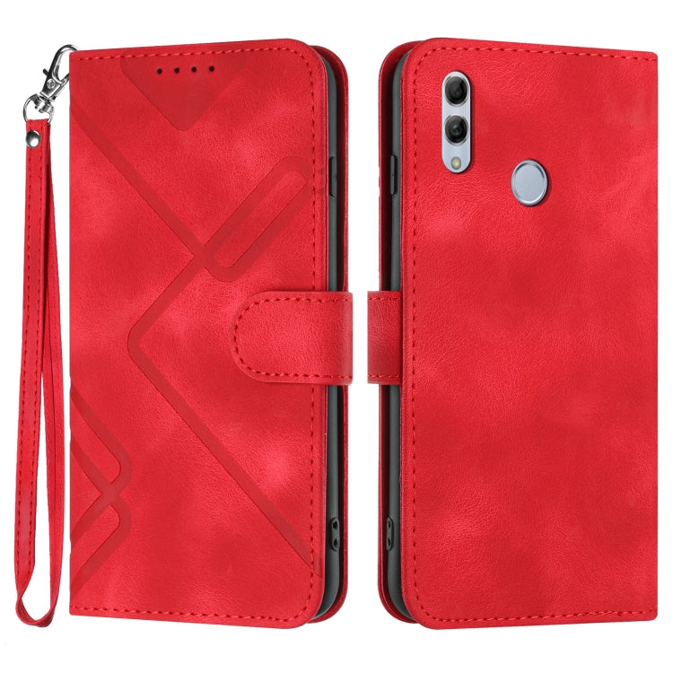 Line Pattern Skin Feel Leather Phone Case, For Huawei nova 8 SE, For Huawei Y5 2019, For Huawei Y6 2019, For Huawei P30 lite/nova 4e, For Huawei P30 Pro, For Huawei P smart 2019/nova lite 3, For Huawei Mate 20 Pro, For Huawei Mate 20 lite/Maimang 7