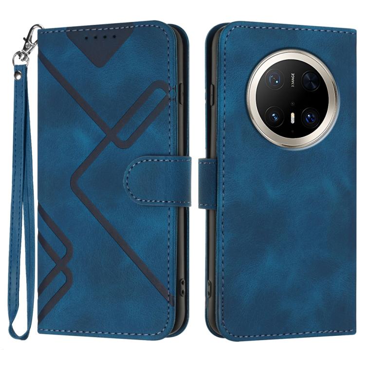 Line Pattern Skin Feel Leather Phone Case, For Huawei Enjoy 80 Plus, For Huawei Pura 80 5G, For Huawei Mate 70 Pro / Mate 70 Pro+, For Huawei Mate 70, For Huawei nova 12i, For Huawei nova 12s, For Huawei nova Y72, For Huawei nova 12 Pro / nova 12 Ultra