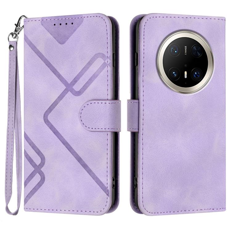 Line Pattern Skin Feel Leather Phone Case, For Huawei Enjoy 80 Plus, For Huawei Pura 80 5G, For Huawei Mate 70 Pro / Mate 70 Pro+, For Huawei Mate 70, For Huawei nova 12i, For Huawei nova 12s, For Huawei nova Y72, For Huawei nova 12 Pro / nova 12 Ultra