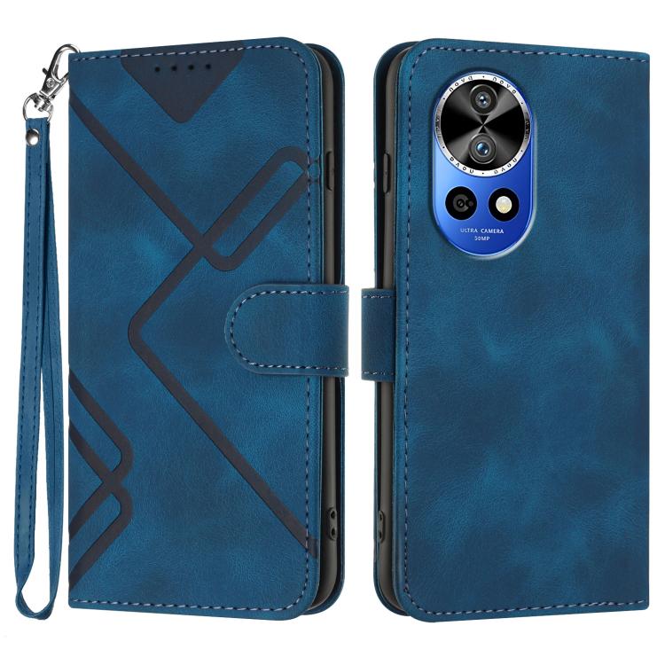 Line Pattern Skin Feel Leather Phone Case, For Huawei Enjoy 80 Plus, For Huawei Pura 80 5G, For Huawei Mate 70 Pro / Mate 70 Pro+, For Huawei Mate 70, For Huawei nova 12i, For Huawei nova 12s, For Huawei nova Y72, For Huawei nova 12 Pro / nova 12 Ultra