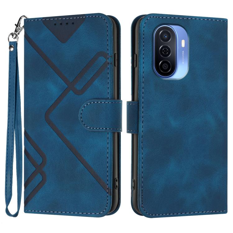 Line Pattern Skin Feel Leather Phone Case, For Huawei Enjoy 70, For Huawei P60 / P60 Pro, For Huawei Enjoy 50 Pro / nova Y90, For Huawei Enjoy 50 / nova Y70, For Huawei Enjoy 20e, For Huawei P50 Pro, For Huawei P50, For Huawei Enjoy 20 SE 4G