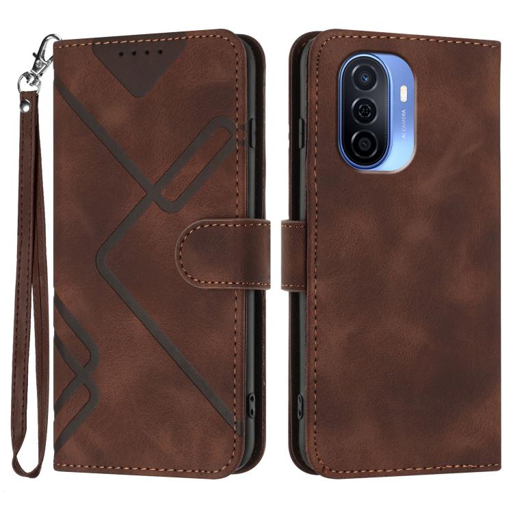 Line Pattern Skin Feel Leather Phone Case, For Huawei Enjoy 70, For Huawei P60 / P60 Pro, For Huawei Enjoy 50 Pro / nova Y90, For Huawei Enjoy 50 / nova Y70, For Huawei Enjoy 20e, For Huawei P50 Pro, For Huawei P50, For Huawei Enjoy 20 SE 4G