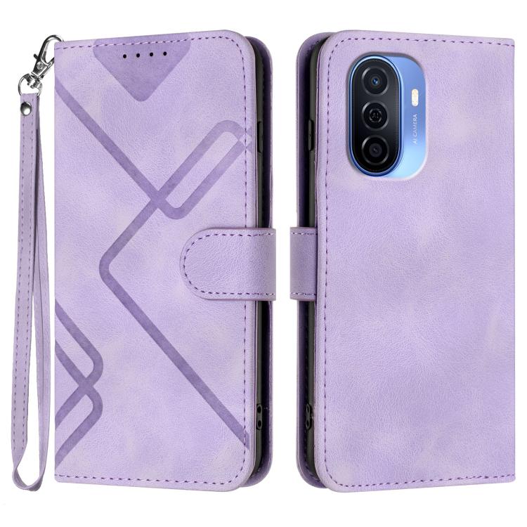 Line Pattern Skin Feel Leather Phone Case, For Huawei Enjoy 70, For Huawei P60 / P60 Pro, For Huawei Enjoy 50 Pro / nova Y90, For Huawei Enjoy 50 / nova Y70, For Huawei Enjoy 20e, For Huawei P50 Pro, For Huawei P50, For Huawei Enjoy 20 SE 4G