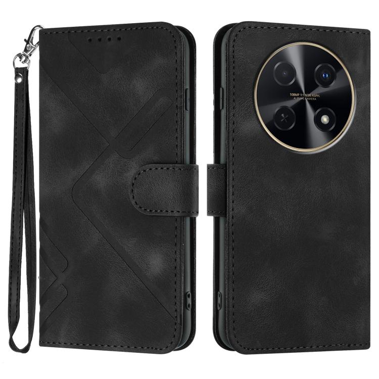 Line Pattern Skin Feel Leather Phone Case, For Huawei Enjoy 80 Plus, For Huawei Pura 80 5G, For Huawei Mate 70 Pro / Mate 70 Pro+, For Huawei Mate 70, For Huawei nova 12i, For Huawei nova 12s, For Huawei nova Y72, For Huawei nova 12 Pro / nova 12 Ultra