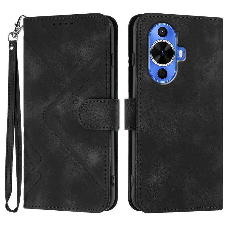 Line Pattern Skin Feel Leather Phone Case, For Huawei Enjoy 80 Plus, For Huawei Pura 80 5G, For Huawei Mate 70 Pro / Mate 70 Pro+, For Huawei Mate 70, For Huawei nova 12i, For Huawei nova 12s, For Huawei nova Y72, For Huawei nova 12 Pro / nova 12 Ultra