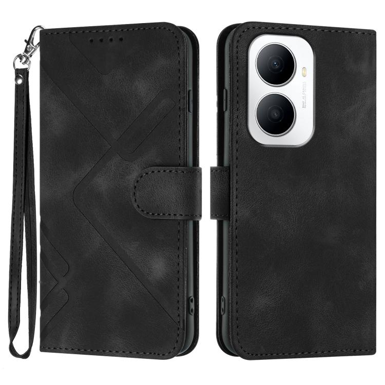 Line Pattern Skin Feel Leather Phone Case, For Huawei Enjoy 80 Plus, For Huawei Pura 80 5G, For Huawei Mate 70 Pro / Mate 70 Pro+, For Huawei Mate 70, For Huawei nova 12i, For Huawei nova 12s, For Huawei nova Y72, For Huawei nova 12 Pro / nova 12 Ultra