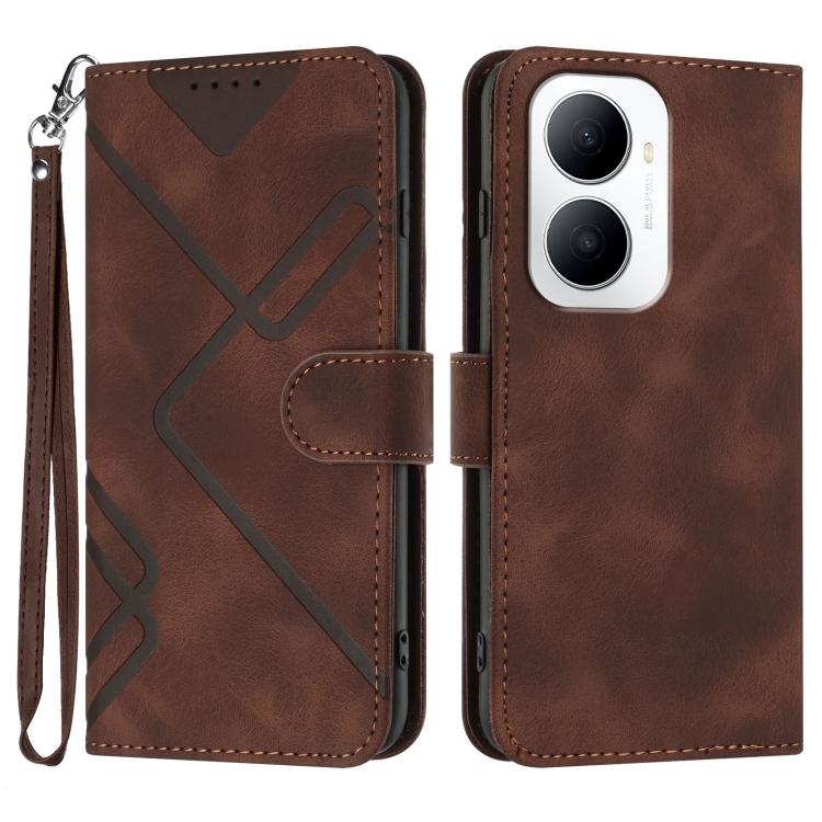Line Pattern Skin Feel Leather Phone Case, For Huawei Enjoy 80 Plus, For Huawei Pura 80 5G, For Huawei Mate 70 Pro / Mate 70 Pro+, For Huawei Mate 70, For Huawei nova 12i, For Huawei nova 12s, For Huawei nova Y72, For Huawei nova 12 Pro / nova 12 Ultra